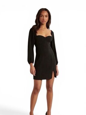 Abercrombie & Fitch NWT Black Sweetheart Neck Corset Mini Dress in Black Sz XXSP